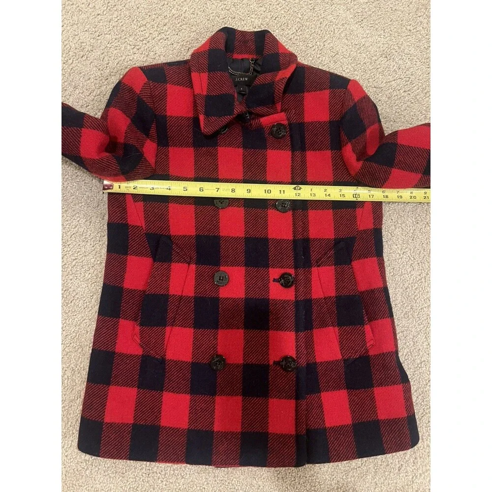J. Crew Buffalo Plaid Wool Jacket - Picture 6 of 9